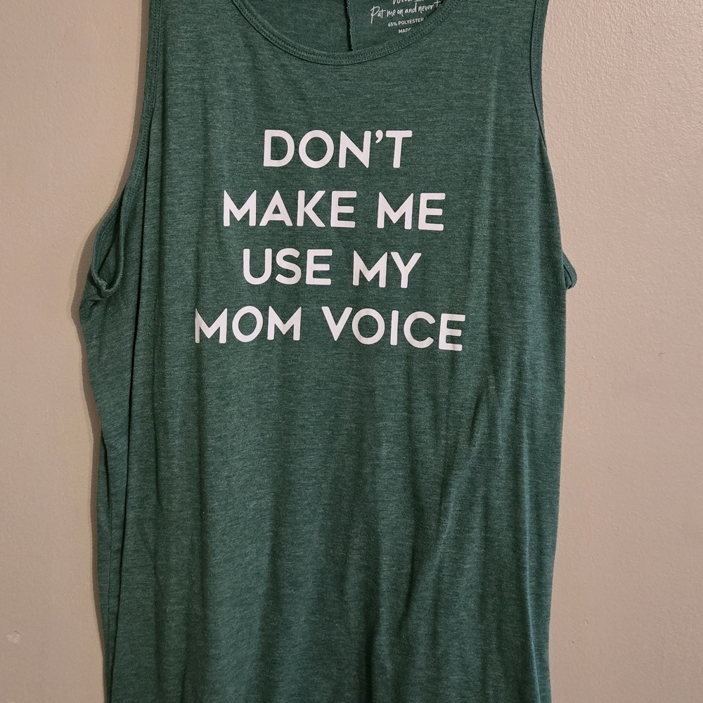 Torrid Green Tank Top with White Text